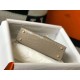Replica perfetta Hermes Kelly Mini II Borsa Taupe Embossed Crocodile Imitazione Outlet Online
