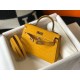 Migliore Repliche Hermes Kelly Mini II Borsa Yellow Embossed Crocodile Economiche Outlet Online