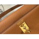 Migliore Repliche Hermes Kelly Mini II Borsa Gold Epsom Economiche Outlet Online