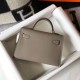 Repliche Hermes Kelly Mini II Borsa Gris Asphalt Epsom Imitazioni Premium Miglior Falso Hermes Kelly Mini II Borsa Gris Asphalt Epsom Economiche Premium