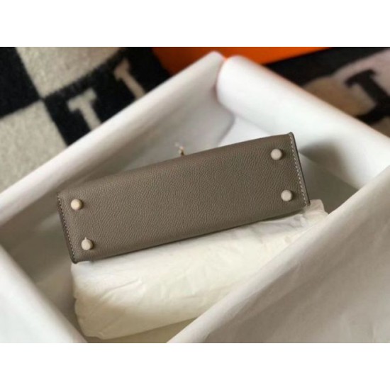 Repliche Hermes Kelly Mini II Borsa Gris Asphalt Epsom Imitazioni Premium Miglior Falso Hermes Kelly Mini II Borsa Gris Asphalt Epsom Economiche Premium