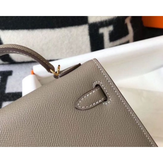 Repliche Hermes Kelly Mini II Borsa Gris Asphalt Epsom Imitazioni Premium Miglior Falso Hermes Kelly Mini II Borsa Gris Asphalt Epsom Economiche Premium