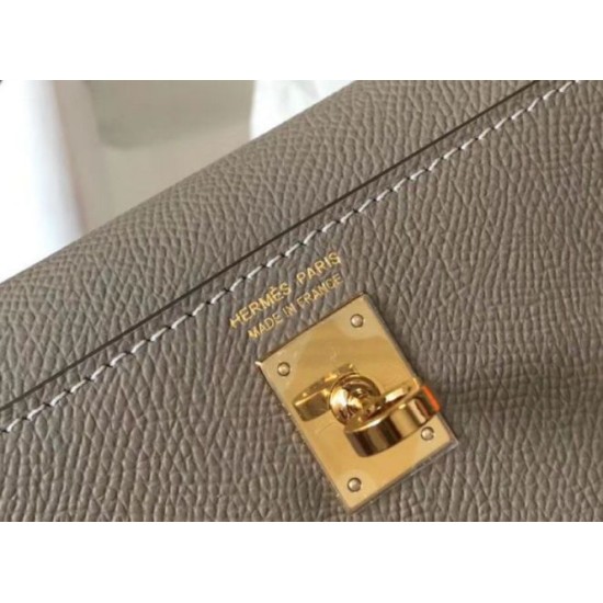 Repliche Hermes Kelly Mini II Borsa Gris Asphalt Epsom Imitazioni Premium Miglior Falso Hermes Kelly Mini II Borsa Gris Asphalt Epsom Economiche Premium