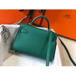 Miglior Falso Hermes Kelly Mini II Borsa Malachite Epsom Economiche Premium