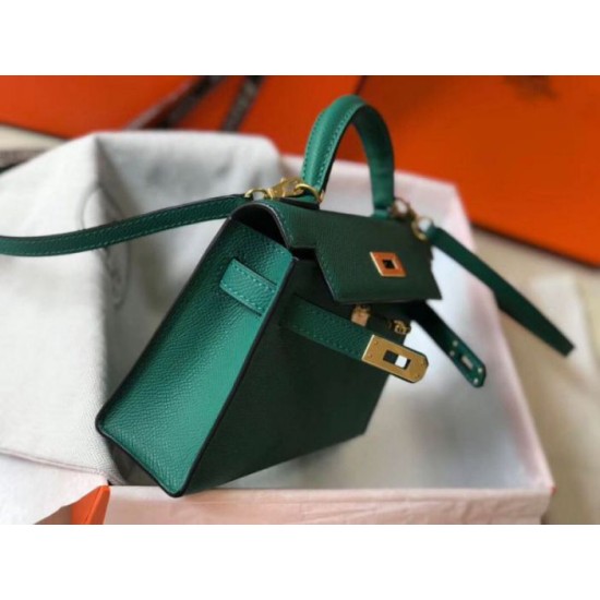 Miglior Falso Hermes Kelly Mini II Borsa Malachite Epsom Economiche Premium