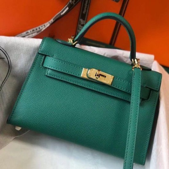 Miglior Falso Hermes Kelly Mini II Borsa Malachite Epsom Economiche Premium