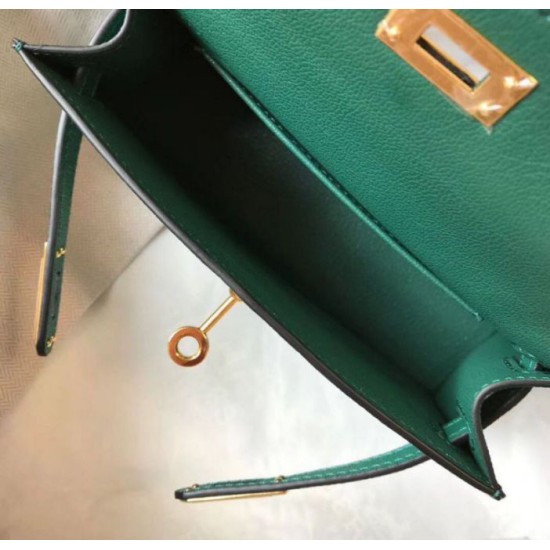 Miglior Falso Hermes Kelly Mini II Borsa Malachite Epsom Economiche Premium