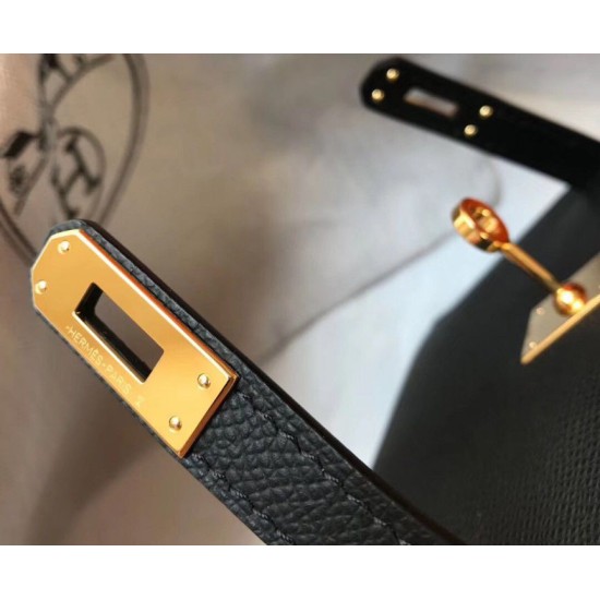 Migliore Repliche Hermes Kelly Mini II Borsa Nero Epsom Economiche Outlet Online