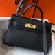 Migliore Repliche Hermes Kelly Mini II Borsa Nero Epsom Economiche Outlet Online
