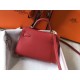 Miglior Falso Hermes Kelly Mini II Borsa Rouge Vif Epsom Economiche Premium