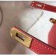 Miglior Falso Hermes Kelly Mini II Borsa Rouge Vif Epsom Economiche Premium