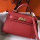 Miglior Falso Hermes Kelly Mini II Borsa Rouge Vif Epsom Economiche Premium