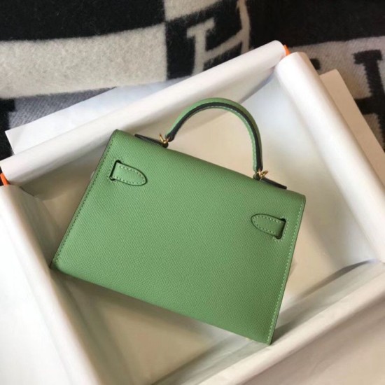 Repliche Hermes Kelly Mini II Borsa Vert Criquet Epsom Imitazioni Premium Replica perfetta Hermes Kelly Mini II Borsa Vert Criquet Epsom Imitazione Outlet Online