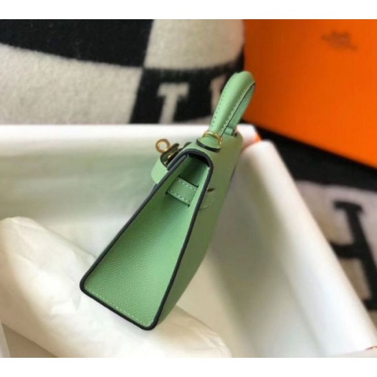 Repliche Hermes Kelly Mini II Borsa Vert Criquet Epsom Imitazioni Premium Replica perfetta Hermes Kelly Mini II Borsa Vert Criquet Epsom Imitazione Outlet Online