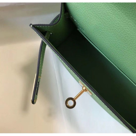 Repliche Hermes Kelly Mini II Borsa Vert Criquet Epsom Imitazioni Premium Replica perfetta Hermes Kelly Mini II Borsa Vert Criquet Epsom Imitazione Outlet Online