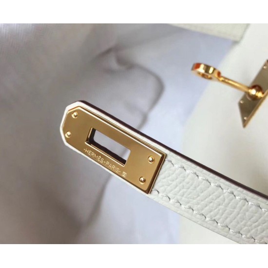 Miglior Falso Hermes Kelly Mini II Borsa Bianco Epsom Economiche Premium