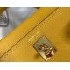 Borsa Hermes Kelly Mini II gialla Epsom Replica originale di alta qualità Miglior Falso Borsa Hermes Kelly Mini II gialla Epsom Economiche Premium