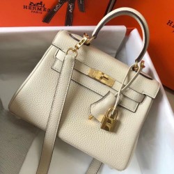 Miglior Falso Borsa Hermes Mini Kelly 20cm Craie Clemence Economiche Premium