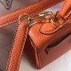 Migliore Repliche Hermes Mini Kelly 20cm Borsa Arancione Clemence Economiche Outlet Online