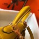 Replica perfetta Hermes Mini Kelly 20cm Borsa Giallo Clemence Imitazione Outlet Online