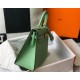 Replica perfetta Hermes Kelly 25cm Sellier Borsa Vert Criquet Epsom Imitazione Outlet Online