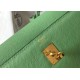 Replica perfetta Hermes Kelly 25cm Sellier Borsa Vert Criquet Epsom Imitazione Outlet Online