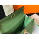 Replica perfetta Hermes Kelly 25cm Sellier Borsa Vert Criquet Epsom Imitazione Outlet Online