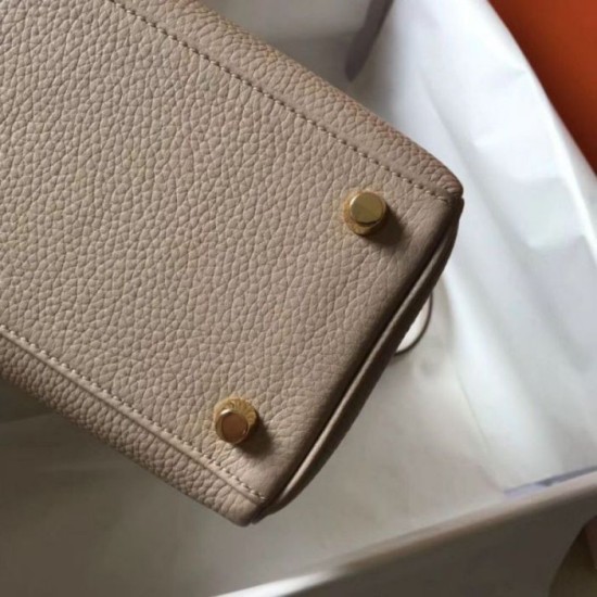 Miglior Falso Hermes Kelly 28cm Retourne Borsa Argile Clemence Economiche Premium