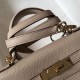 Miglior Falso Hermes Kelly 28cm Retourne Borsa Argile Clemence Economiche Premium