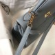 Replica perfetta Hermes Kelly 28cm Retourne Borsa Blue Lin Clemence Imitazione Outlet Online