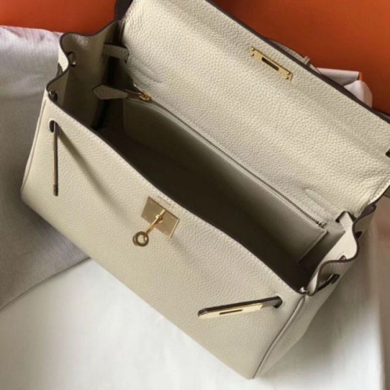 Migliore Repliche Hermes Kelly 28cm Retourne Borsa Beton Clemence Economiche Outlet Online