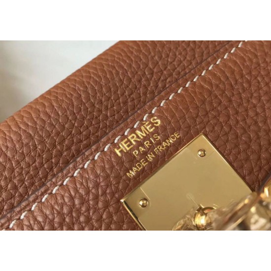 Migliore Repliche Hermes Kelly 28cm Retourne Borsa Gold Clemence Economiche Outlet Online