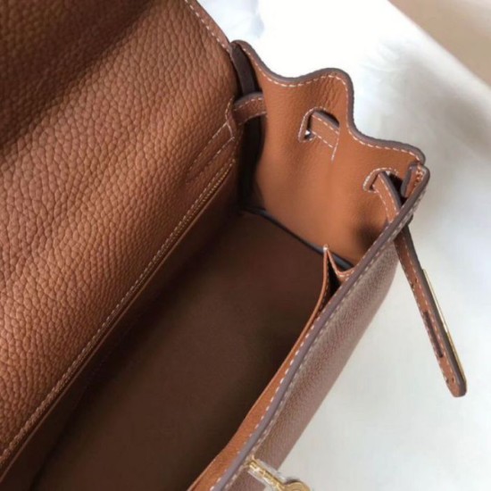 Migliore Repliche Hermes Kelly 28cm Retourne Borsa Gold Clemence Economiche Outlet Online