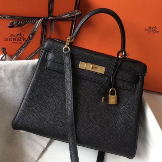 Repliche Hermes Kelly 28cm Retourne Borsa Nero Clemence Imitazioni Premium Replica perfetta Hermes Kelly 28cm Retourne Borsa Nero Clemence Imitazione Outlet Online