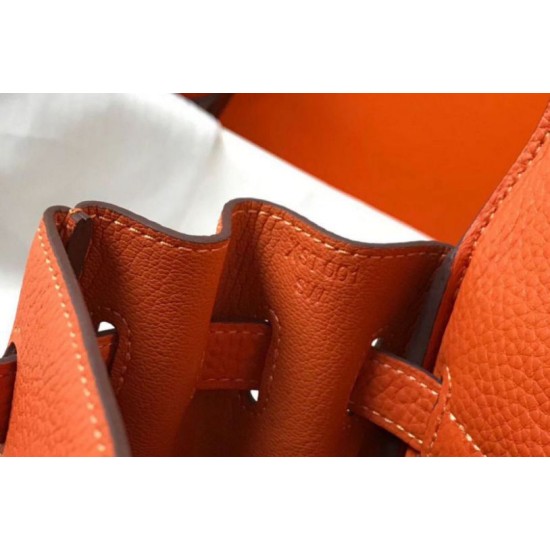 Perfette Qualità Repliche Hermes Kelly 28cm Retourne Borsa Orange Clemence Imitazione