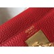 Migliore Repliche Borsa Hermes Kelly 28cm Retourne rossa Clemence Economiche Outlet Online