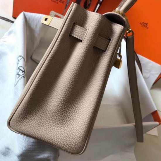 Miglior Falso Borsa Hermes Kelly 32cm Retourne Borsa Argile Clemence Economiche Premium