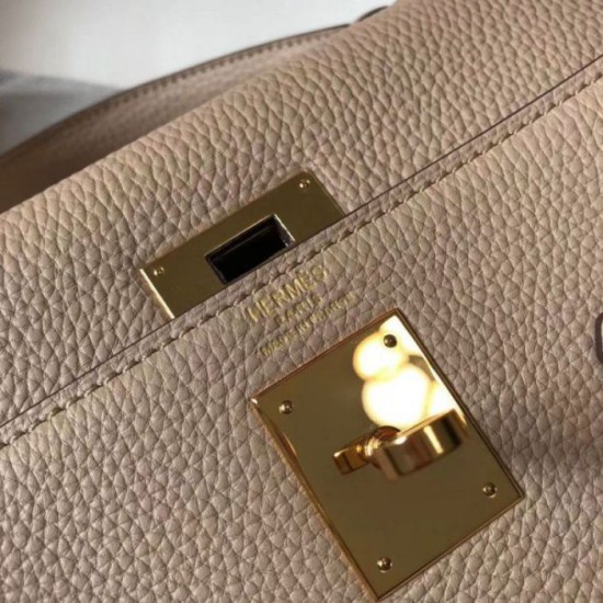 Miglior Falso Borsa Hermes Kelly 32cm Retourne Borsa Argile Clemence Economiche Premium