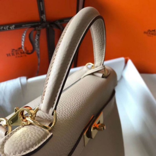 Miglior Falso Borsa Hermes Kelly 32cm Retourne Borsa Argile Clemence Economiche Premium