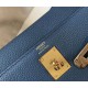 Migliore Repliche Borsa Hermes Kelly 32cm Retourne blu agata Clemence Economiche Outlet Online