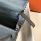 Perfette Qualità Repliche Hermes Kelly 32cm Retourne Borsa Blu Lin Clemence Imitazione