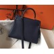 Migliore Repliche Hermes Kelly 32cm Retourne Borsa Blu Navy Clemence Economiche Outlet Online