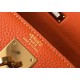 Migliore Repliche Hermes Kelly 32cm Retourne Borsa Arancione Clemence Economiche Outlet Online