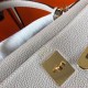 Replica perfetta Hermes Kelly 32cm Retourne Borsa Grigio Perla Clemence Imitazione Outlet Online