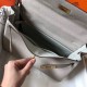 Replica perfetta Hermes Kelly 32cm Retourne Borsa Grigio Perla Clemence Imitazione Outlet Online
