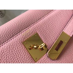 Migliore Repliche Hermes Kelly 32cm Retourne Borsa Rosa Clemence Economiche Outlet Online