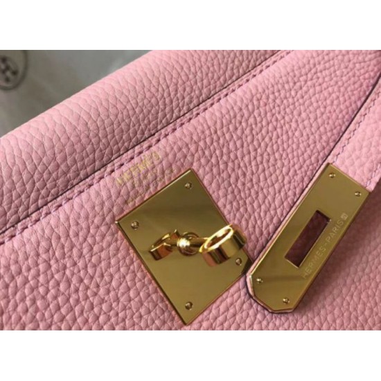 Migliore Repliche Hermes Kelly 32cm Retourne Borsa Rosa Clemence Economiche Outlet Online
