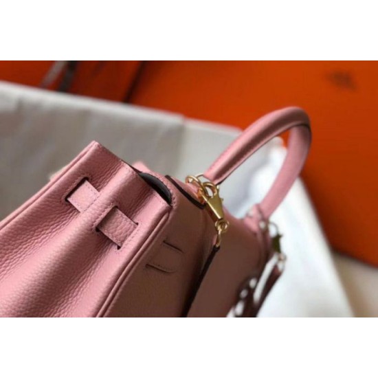 Migliore Repliche Hermes Kelly 32cm Retourne Borsa Rosa Clemence Economiche Outlet Online