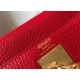 Miglior Falso Hermes Kelly 32cm Retourne Borsa Rossa Clemence Economiche Premium
