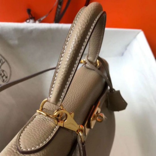 Migliore Repliche Hermes Kelly 32cm Retourne Borsa Tourterelle Clemence Economiche Outlet Online